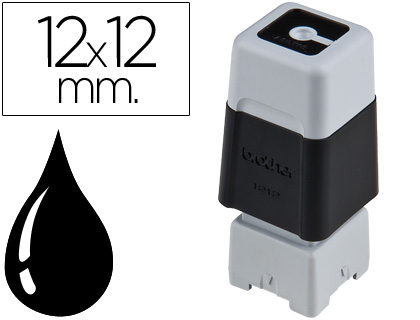 BROTHER - Sello BK 12X12MM PK6 (Ref.PR1212B6P)