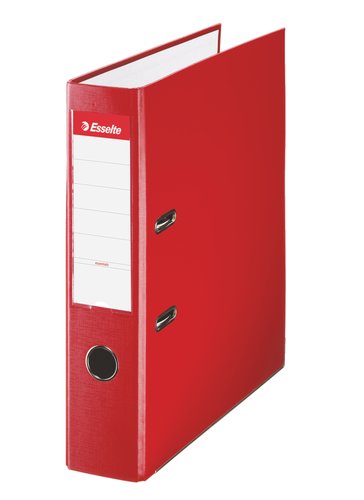 ESSELTE - ARCHIVADOR DE PALANCA Cartón FORRADO PVC FOLIO LOMO DE 50 MM CON RADO ROJO (Ref.42305)