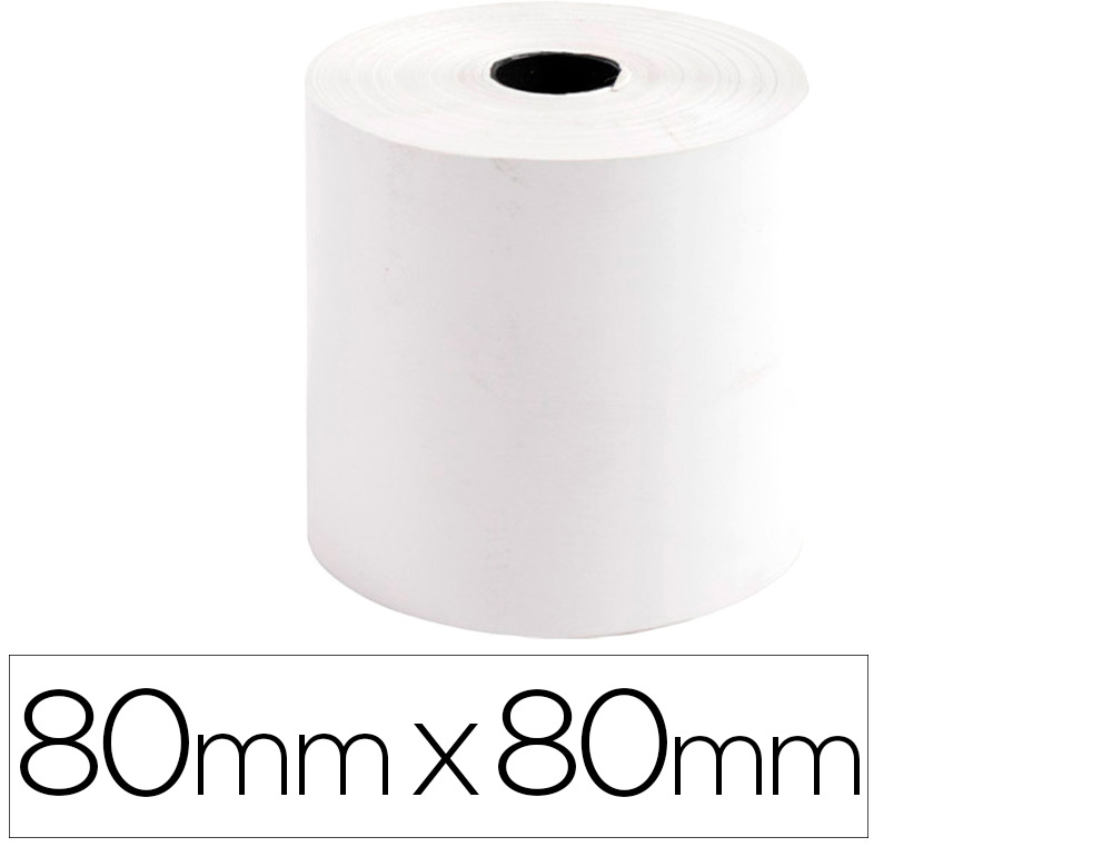 EXACOMPTA - Rollo sumadora termico 80 mm x 80 mm 44 g/m2 (Ref. 44829E)