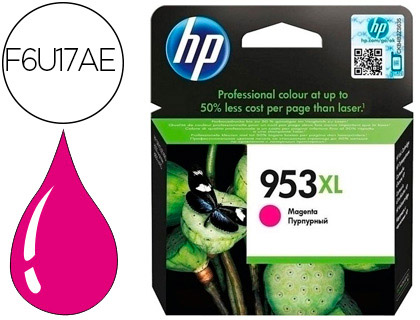 HP - (HEWLETT PACKARD) - Cartucho Tinta ORIGINAL 953XL MAGENTA (Ref.F6U17AE#BGY)