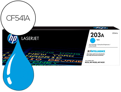 HP - TONER 203A LASERJET PRO M254 / MFP M280 / MFP M281 CIAN 1300 PAGINAS (Ref.CF541A)