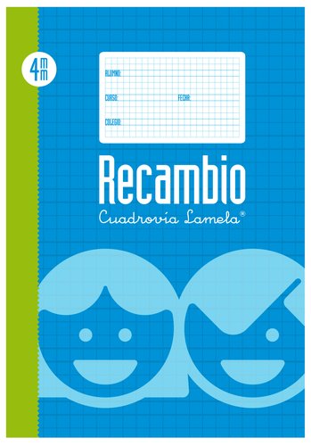 LAMELA - Recambio 100 Hojas Folio cuadrícula 4 0 (Ref.9004)