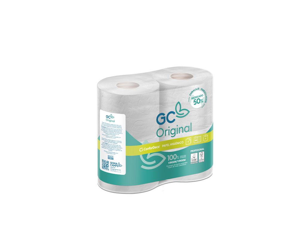 PAPEL HIGIENICO OLIMPIC 2 CAPAS-96,3MM ANCHO X 17,98M LARGO PAQUETE DE 4 ROLLOS (Ref.H287094)
