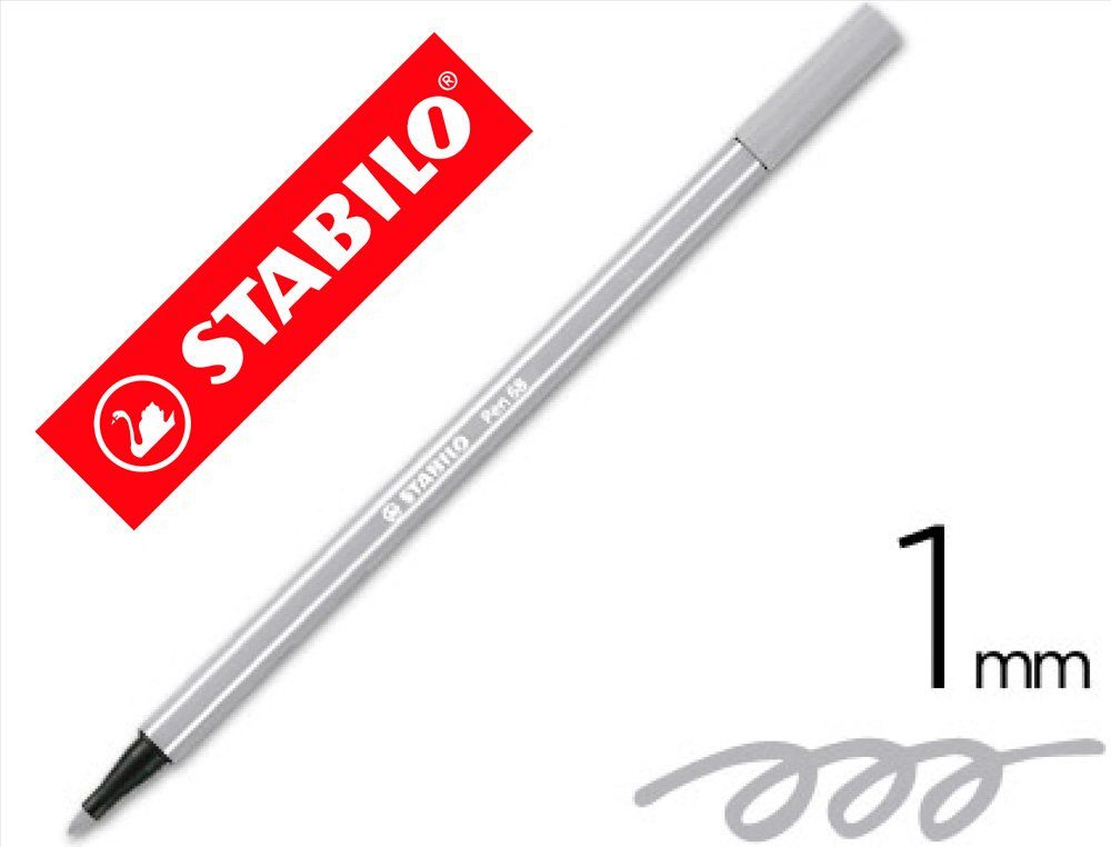STABILO - ROTULADOR ACUARELABLE PEN 68 GRIS AZULADO PALIDO 1 MM (Ref.68/94)