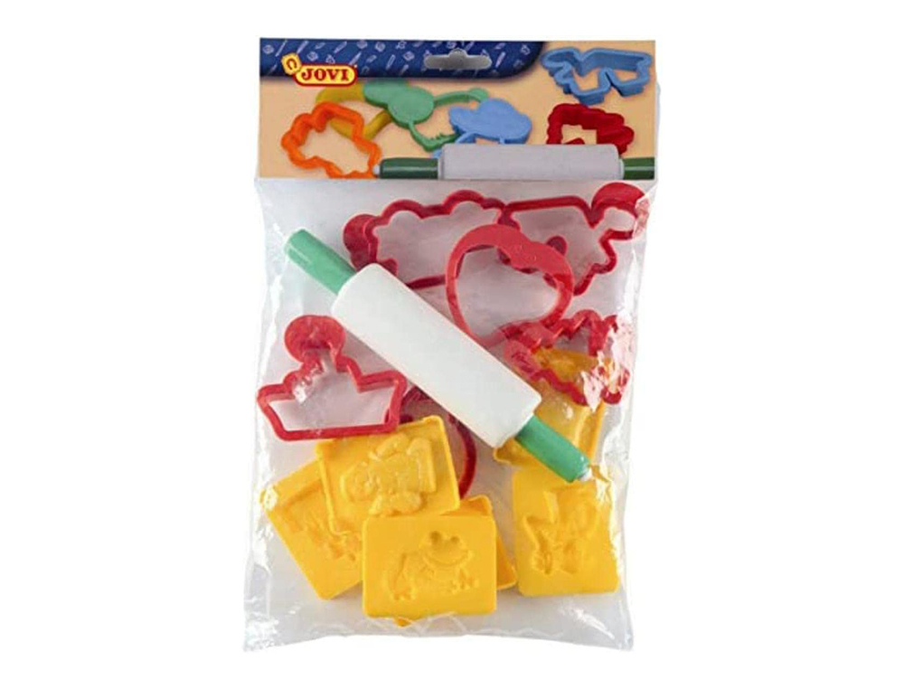 JOVI - MOLDEADORES BOLSA DE 12 MOLDES + RODILLO (Ref.7/6R)