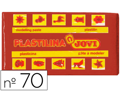 JOVI - PLASTILINA 70 MARRON -UNIDAD -TAMAÑO PEQUEÑO (Ref.70-09)