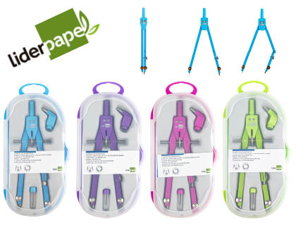 LIDERPAPEL - COMPAS MICROMETRICO CON ADAPTADOR COLOR (Ref.MP18)