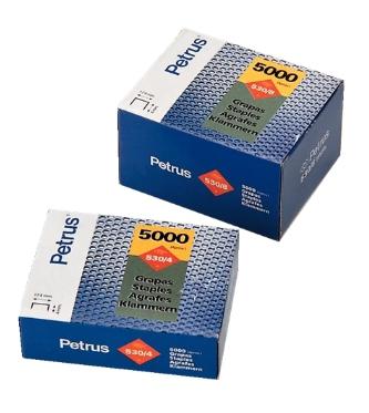 PETRUS - GRAPAS CLAVADORA 530/ 8 mm. COBREADAS caja de 5000 (Ref.77508)