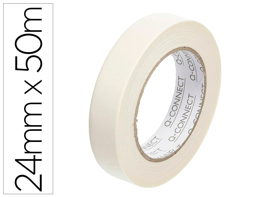 Q-CONNECT - CINTA ADHESIVA PARA PINTAR 50 MT X 24 MM (Ref.KF01789)