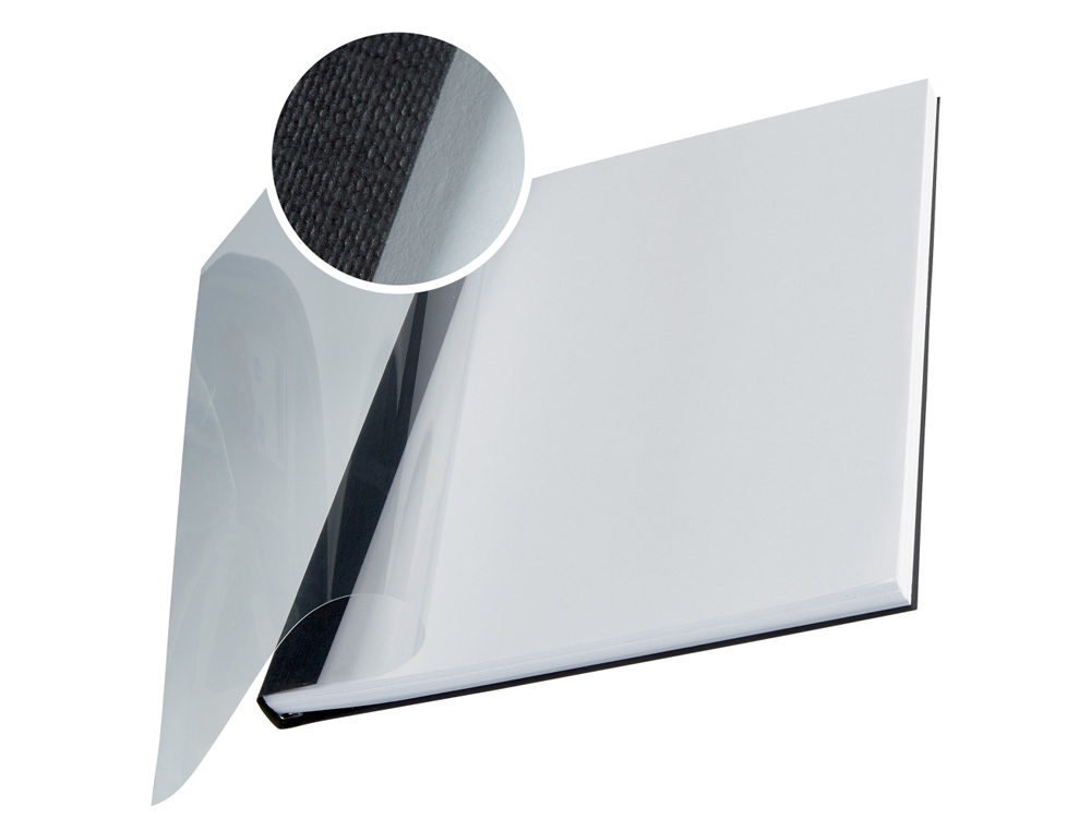 LEITZ - Tapas flexibles ImpressBind Negro A4 Lomo 17,5 mm 71-105 h (Ref.74140095)