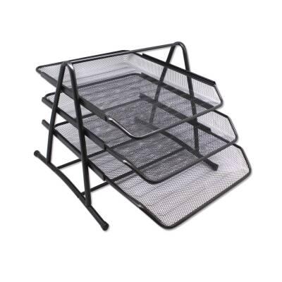 BISMARK - Bandeja De Rejilla Mesh Triple Negra (Ref.324514)