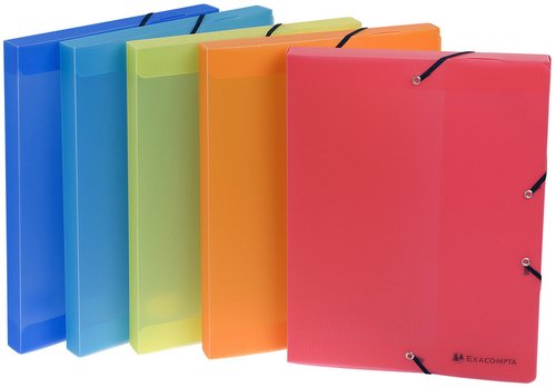 EXACOMPTA - Carpetas proyecto A4 Lomo 25 mm Colores surtidos (Ref.5967E)