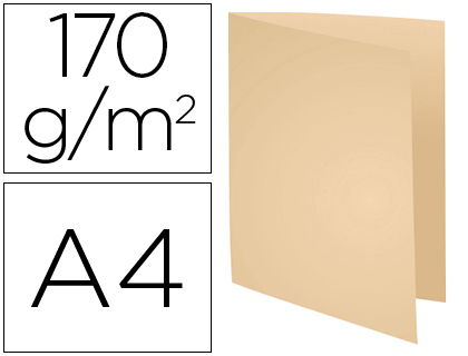 EXACOMPTA - Subcarpeta Foldyne A4/folio Cartulina reciclada Crema (Ref.420002E)