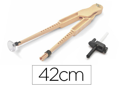 FAIBO - COMPAS PARA ENCERADO DE PLASTICO CON ADAPTADOR IMITACION MADERA 42 CM (Ref.238U)