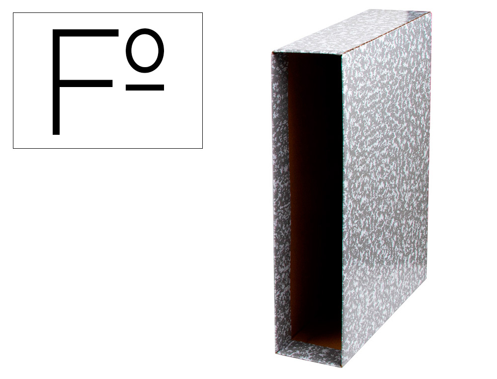 LIDERPAPEL - CAJA ARCHIVADOR CLASSIC RED FOLIO GRIS (Ref.CZ01)