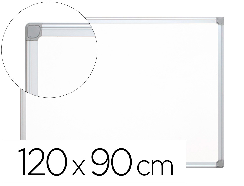 Q-CONNECT - PIZARRA BLANCA LACADA MAGNETICA MARCO DE ALUMINIO 120X90 CM (Ref.KF01080)
