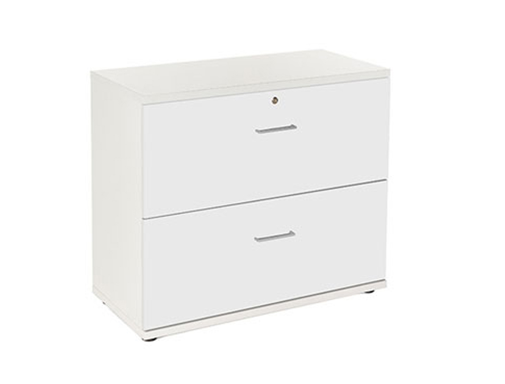 ROCADA - ARMARIO CON DOS CAJONES SERIE STORE 78X90X45 CM ACABADO AW04 BLANCO/BLANCO (Ref.1006AW04)