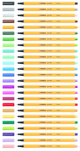 STABILO - ROTULADOR PUNTA DE FIBRA POINT 88 LIKE YOU ESTUCHE DE 15 UNIDADES COLORES SURTIDOS INCLUYE 5 (Ref. 8815-3)