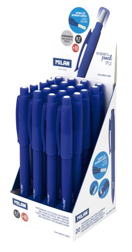 MILAN - PORTAMINAS PL1 TOUCH 0,7 mm EXPOSITOR de 20 (Ref.185011920)
