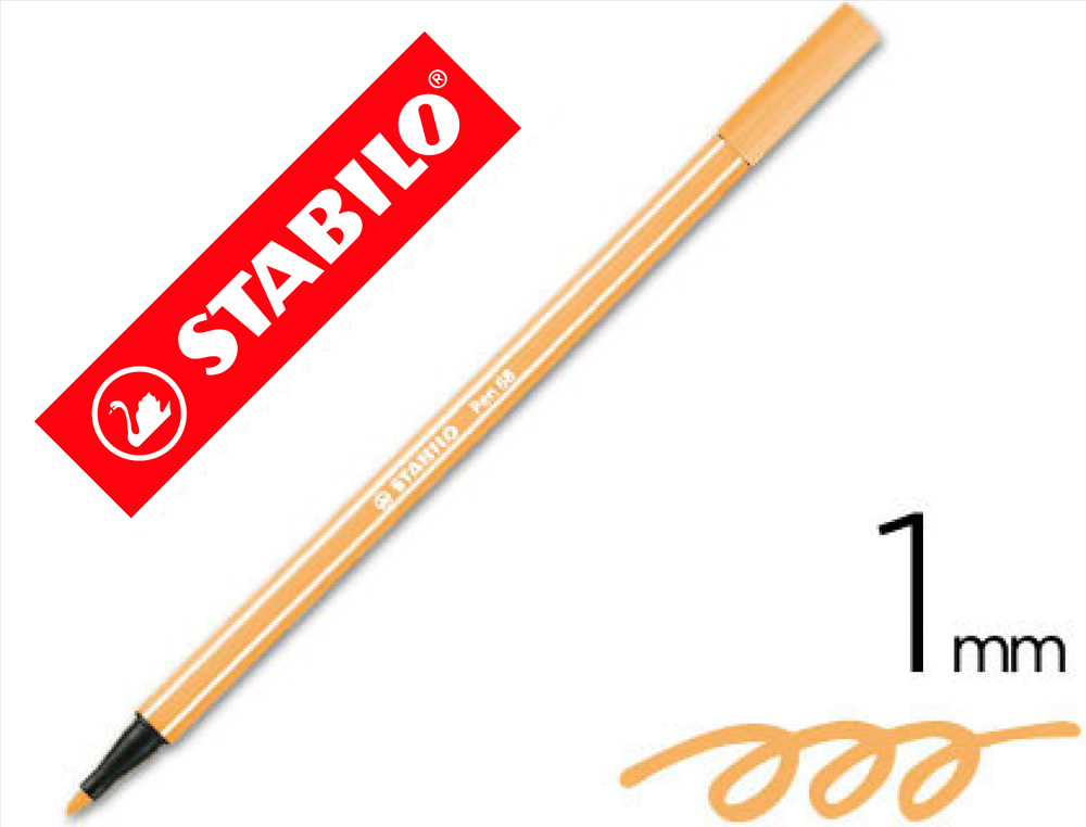 STABILO - ROTULADOR ACUARELABLE PEN 68 OCRE OSCURO 1 MM (Ref.68/89)