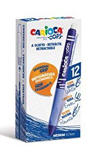 CARIOCA - BOLIGRAFO OOPS RETRACTIL BORRABLE AZUL (Ref.4304302)