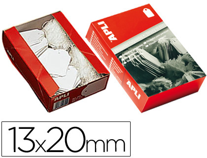 ETIQUETAS COLGANTES 13 X 20 MM -CAJA DE 1000 (Ref.387)