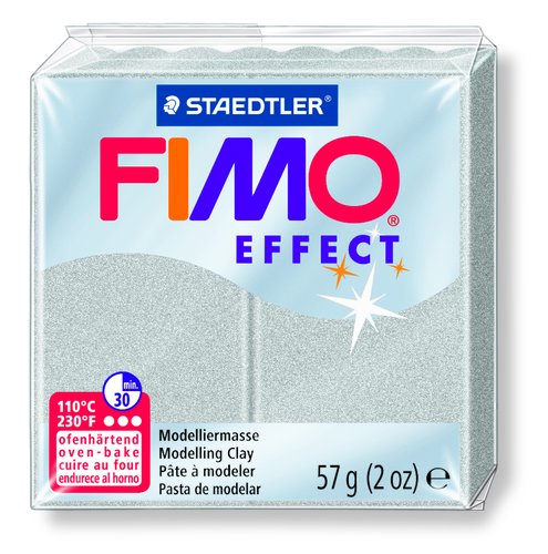 STAEDTLER - PASTA FIMO EFFECT 56 GR METALICO PLATA (Ref.8020-81)