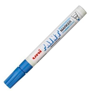 UNI-BALL - Marcador PERMANENTE PX-20 TINTA ACEITE PTA CONICA TRAZO 2.2-2.8 MM AZUL CLARO (Ref.545541000)