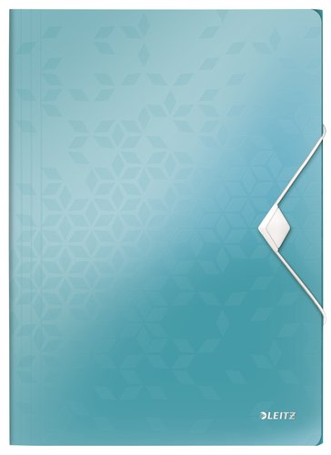 LEITZ - Carpeta wow gomas solapas polipropileno din A4 color turquesa (Ref. 45990151)
