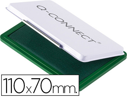 Q-CONNECT - TAMPÓN N.2 110X70 MM VERDE (Ref.KF25210)