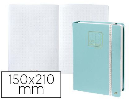 QUO VADIS - Libreta life journal infinite dots puntos 15x21 cm 224 hojas tapa similpiel verde (Ref. 237984Q)