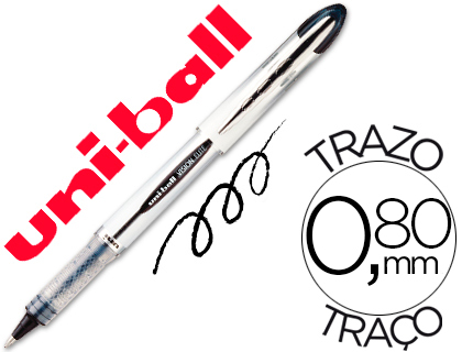 UNI-BALL - Roller UB 200 Vision Elite Negro Trazo 0,6 mm Tinta liquida (Ref.707539000)