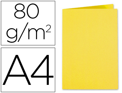 CLAIREFONTAINE - Subcarpeta Bahía A4 Cartulina Amarillo 80 G (Ref.800011E)