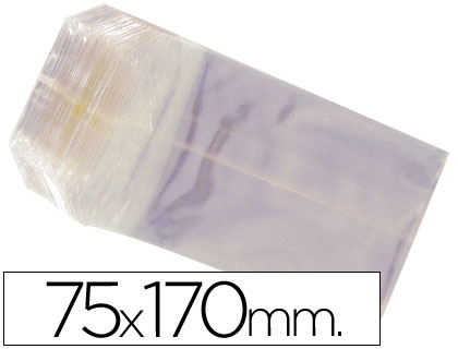 BOLSAS CELOFAN 75X170 MM -PAQUETE 100 