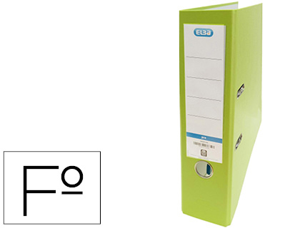 ELBA - Archivador rado top palanca fº lomo 80mm fabricado plástico color lima (Ref.400084922)