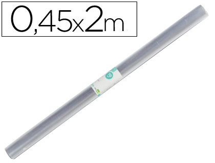 LIDERPAPEL - ROLLO PLASTICO FORRALIBROS 0,45X2 MT (Ref.RL03)