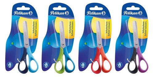 PELIKAN - Tijera escolar 13 cm en blister (Ref. 804813)