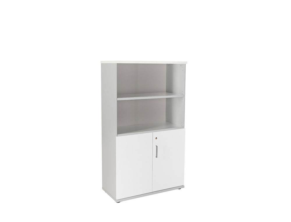 ROCADA - ARMARIO CON DOS ESTANTES Y DOS PUERTAS INFERIORES SERIE STORE 156X90X45 CM ACABADO AB04 (Ref.1057AB04)