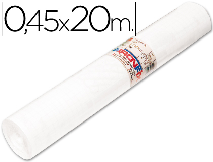 AIRONFIX - Rollo Autoadhesivo PVc 20mx45 cm Blanco Mate (Ref.67002)