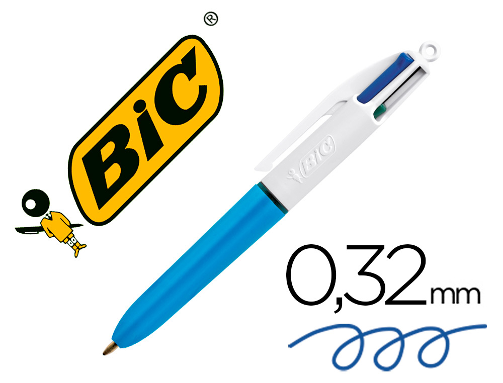 BIC - Bolígrafo retractil 4 Colours mini (Ref.895958)