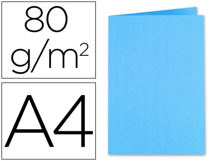 CLAIREFONTAINE - Subcarpeta Bahía A4 Cartulina Turquesa 80 G (Ref.800019E)