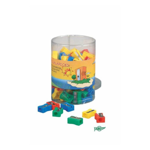 FAIBO - Sacapuntas/Afilalapices PLASTICO RECTANGULAR BOTE de 100 (Ref.PB2)