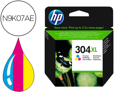 HP - (HEWLETT PACKARD) - CARTUCHO INKJET 304XL Tri-color (Ref.N9K07AE#ABE)