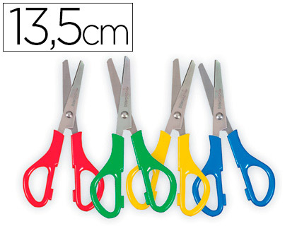 LIDERPAPEL - TIJERA ESCOLAR PARA ZURDOS 13,5 CM UNIDAD (Ref.TI11)