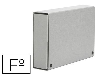 PARDO - Carpeta proyecto 350X245X120 Gris Cierre con broche (Ref.971207)