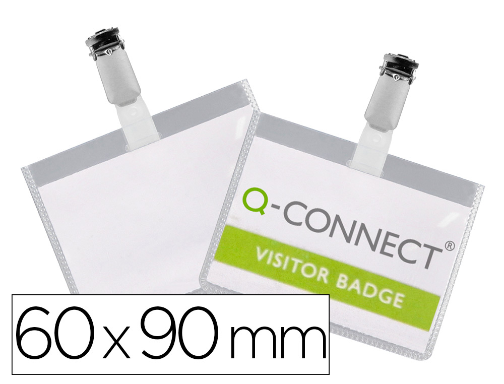 Q-CONNECT - IDENTIFICADOR CON PINZA 60X90 MM -CERRADA (Ref.KF01562)