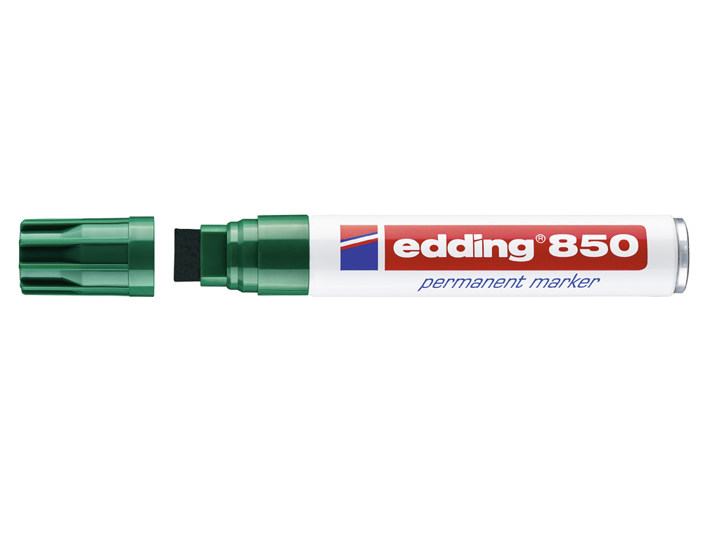 EDDING - 850 MARCADOR PERMANENTE PUNTA BISELADA TRAZO 5 - 16 MM VERDE (Ref.850-04)