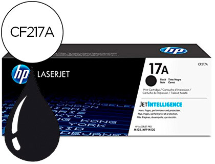 HP ( HEWLETT PACKARD ) - tóner láser negro 1,6K LaserJet 17A (Ref.CF217A)