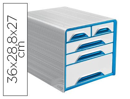 CEP - Buc 5 Cajones Mixtos Blanco/Azul (Ref.1072132351)