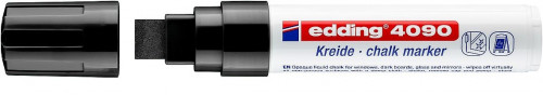EDDING - Marcador NEGRO DE TIZA LÍQUIDA GRUESO (Ref.4090-001)